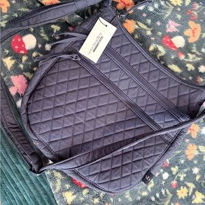 Vera Bradley Quilted Crossbody Bag - Dark Gray